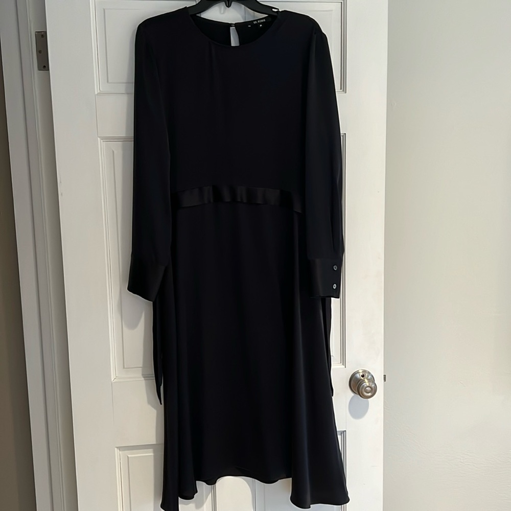 Black silk Kal Rieman dress